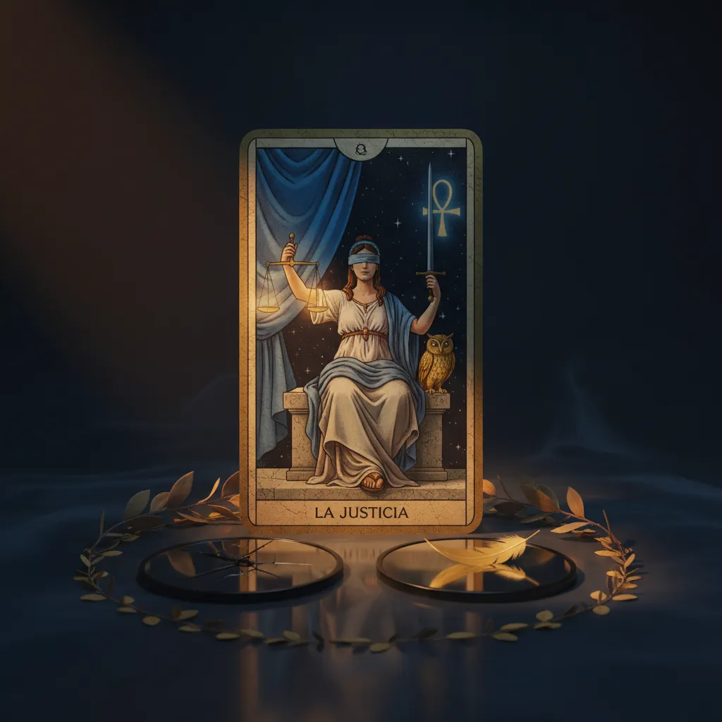 La carta de la Justicia en el Tarot: Significado y equilibrio interior