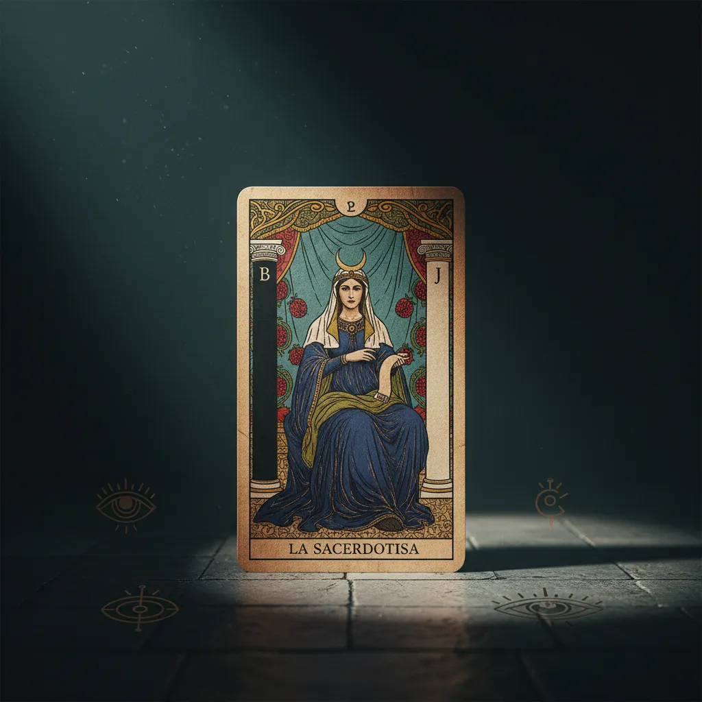 La Sacerdotisa en el Tarot: Significado, Intuición y Misterio